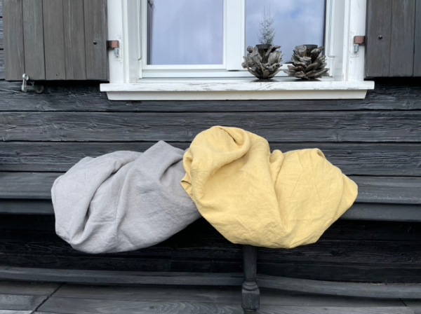 The Linen Company Plaid Classic mit 6cm Saum